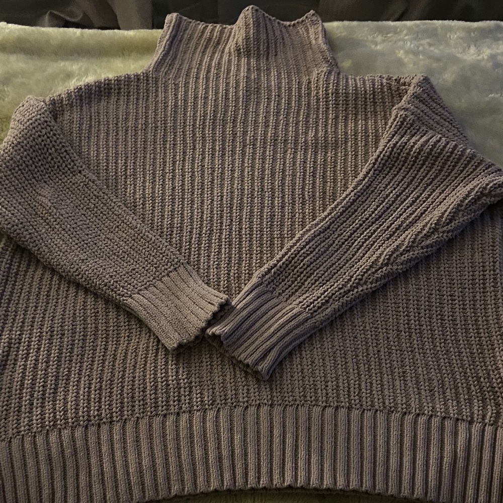 Cozy Lavender Turtleneck Sweater